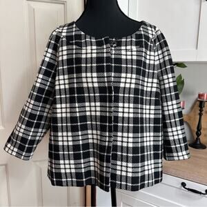 VTG Worthington Women’s Cropped Wool Blazer Size 18 Academia Jacket Plus Size